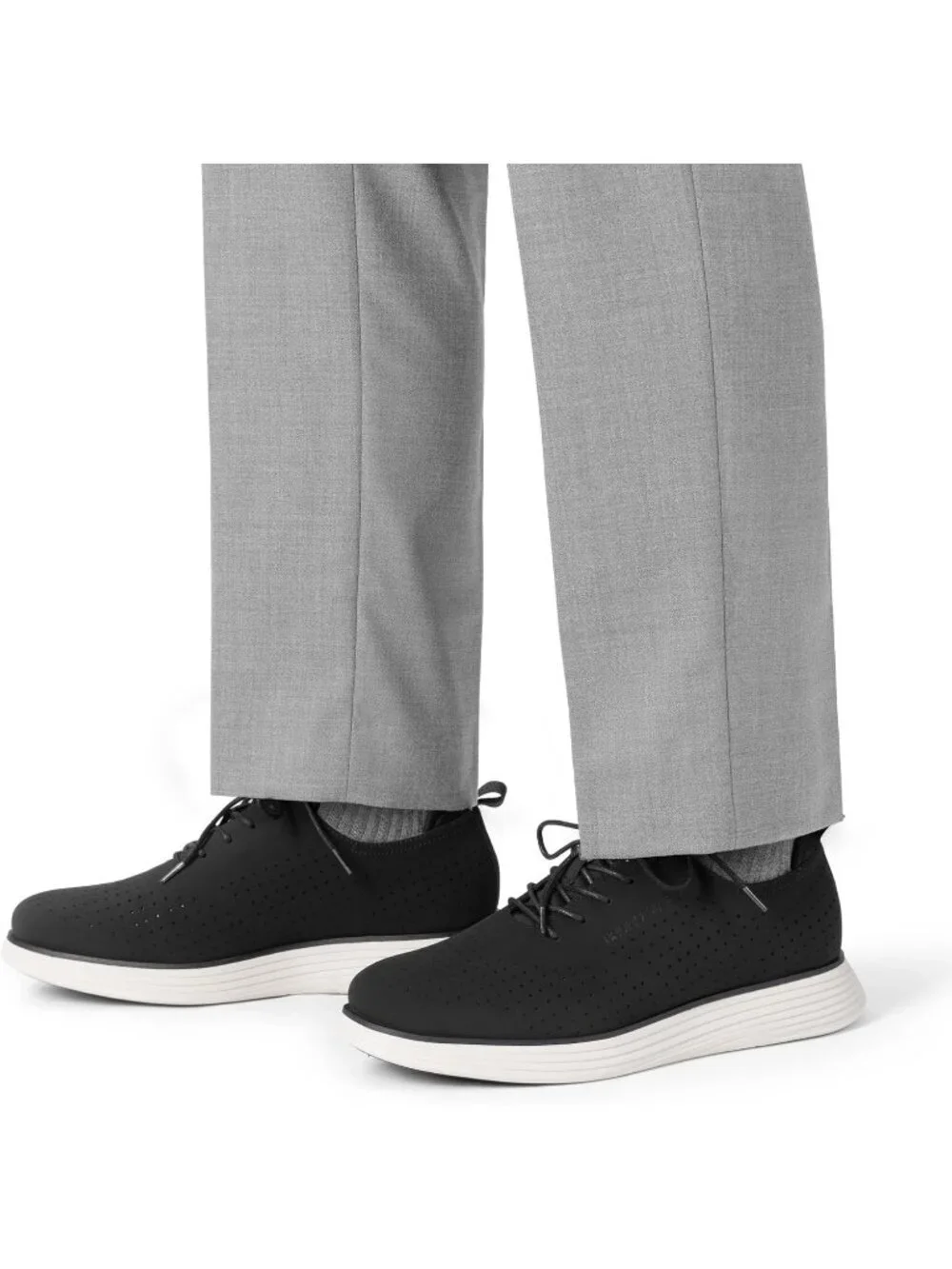 Bruno Marc Men's Black Grey Polyurethane Classic Casual Vibrant Fashion Sneaker